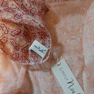 NWT Simply Noelle Womens Infinity‎ Multicolor Polyester Loop Scarf,  One size